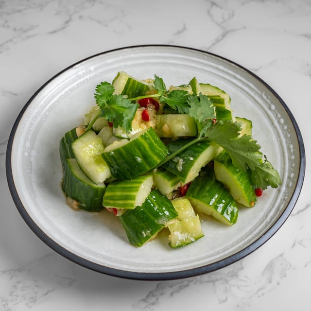 G2. Cucumber with Garlic Sauce.