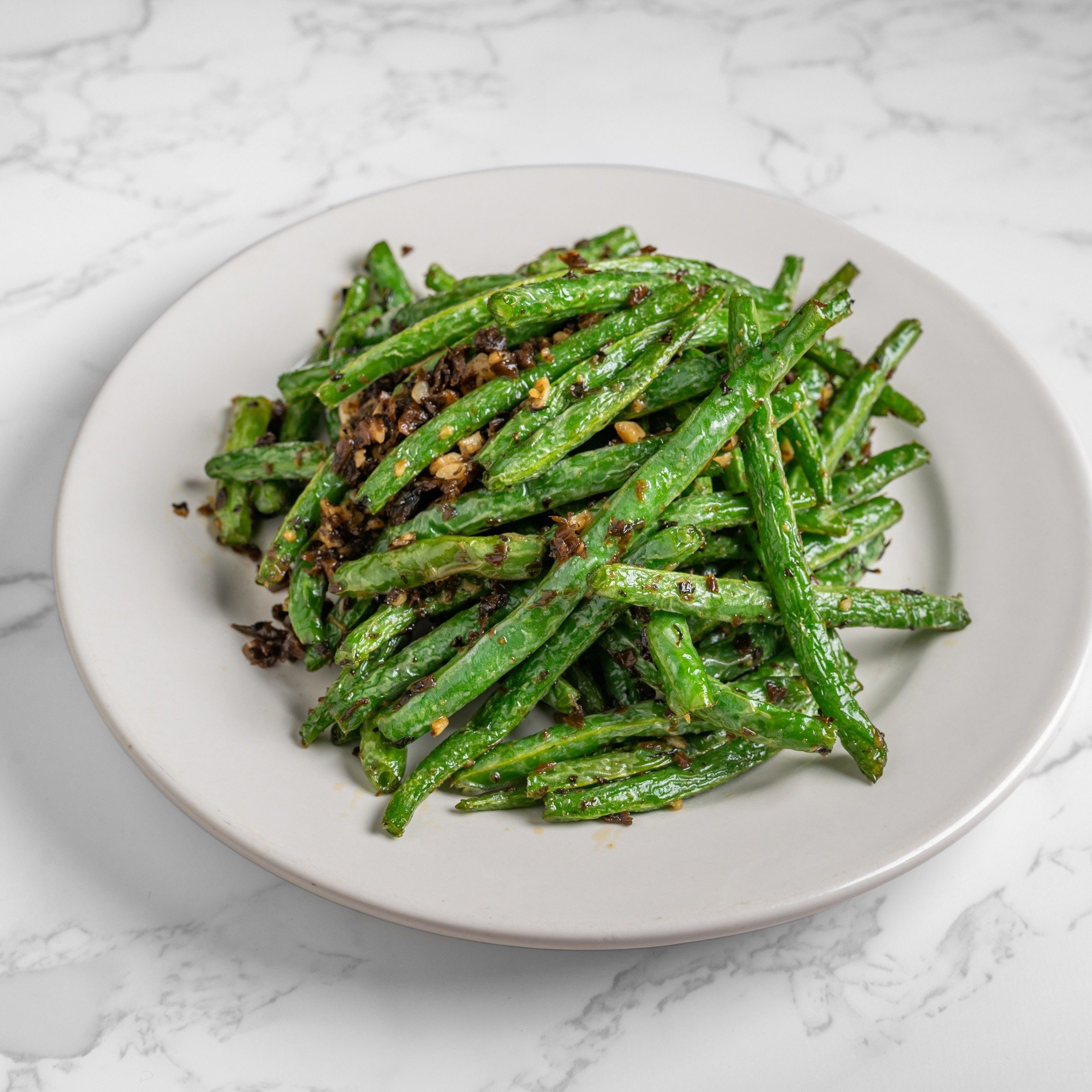 干煸四季豆 / Stir-Fried String Beans.
