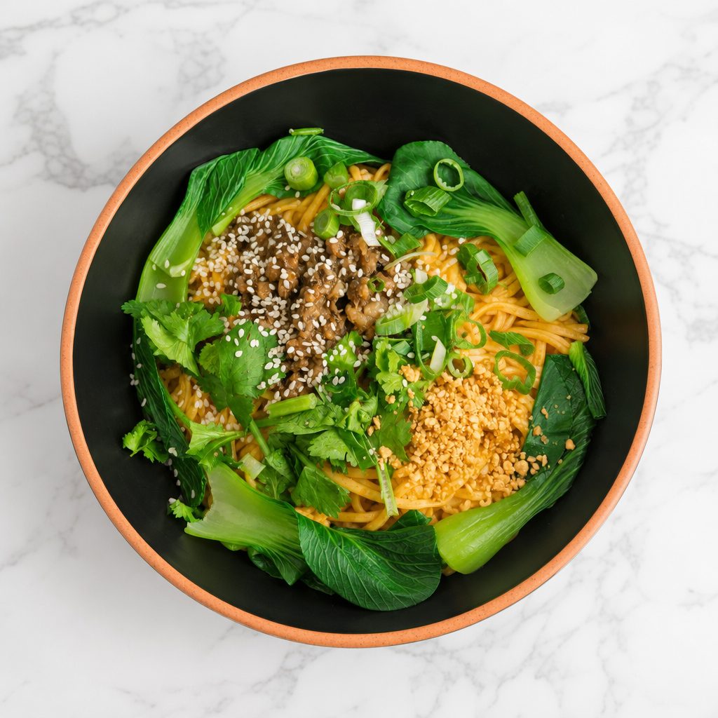 芝麻拌面 / Sesame Cold Noodles.