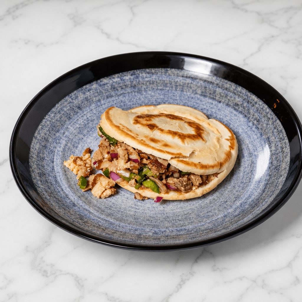 肉夹馍 (猪肉) / Stewed Pork Burger.