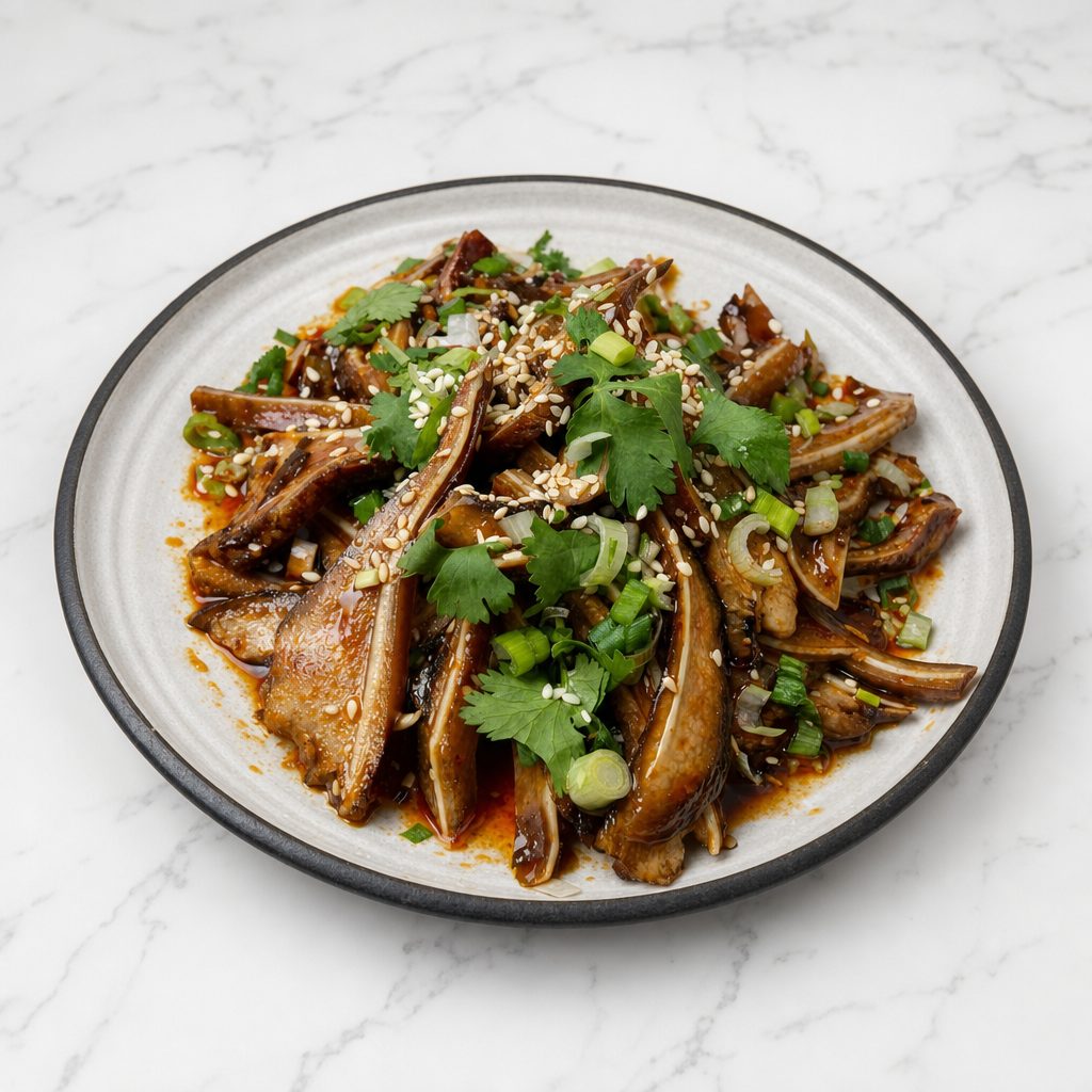 红油猪耳 / Pig Ears with Chili Oil.
