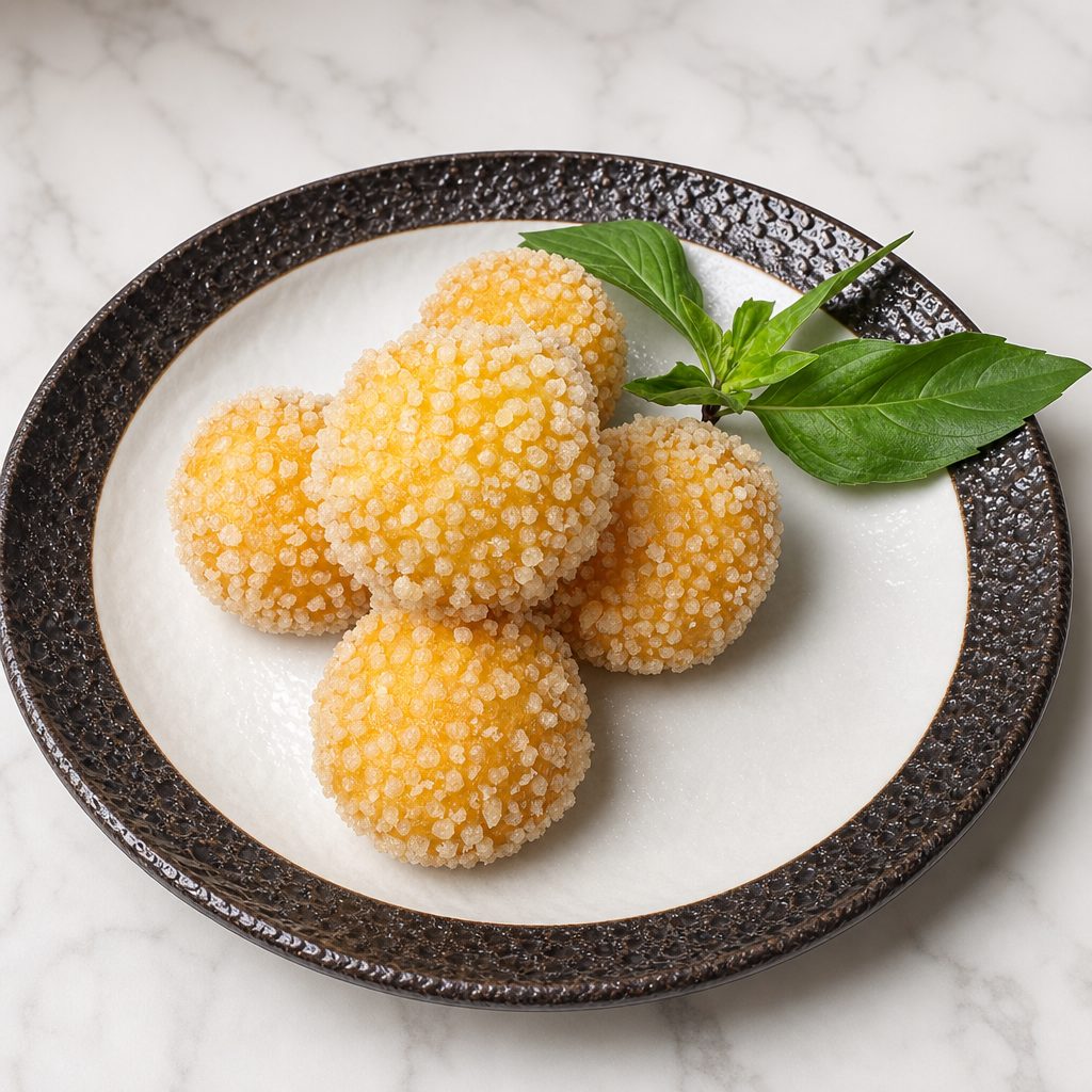 椰汁流心球 / Coconut Lava Balls.