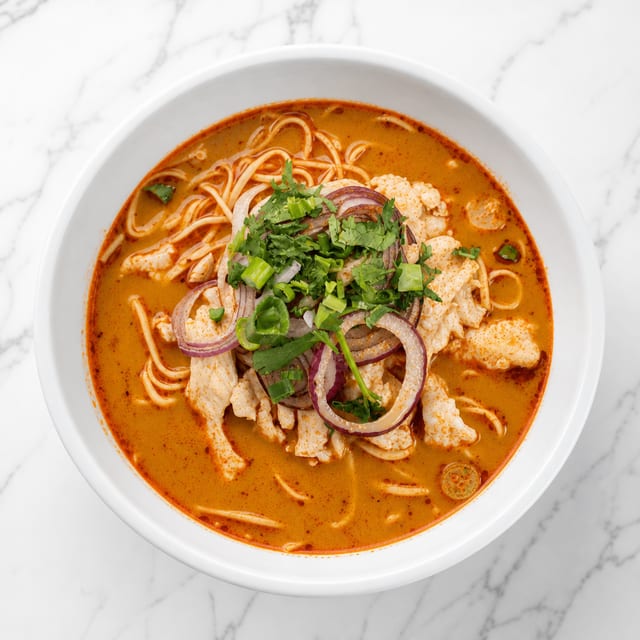 咖喱鸡汤面 / Curry Chicken Noodle Soup.
