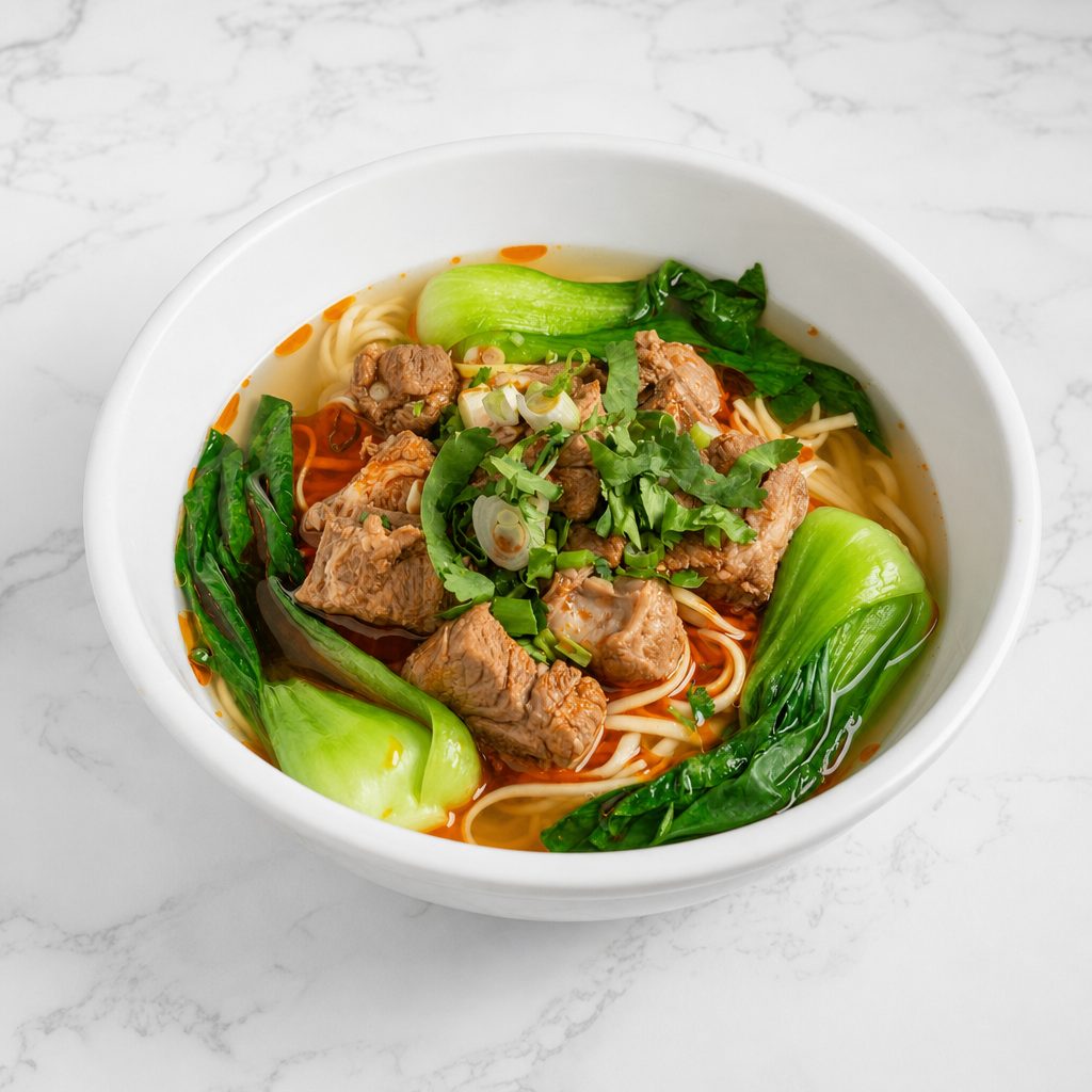 红烧排骨面 / Braised Pork Ribs Noodle Soup.