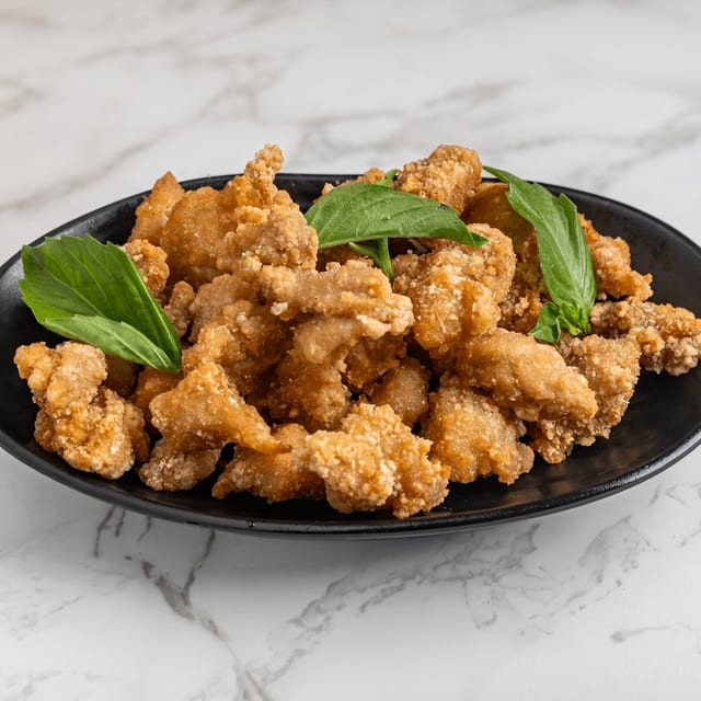 盐酥鸡 / Fried Popcorn Chicken.