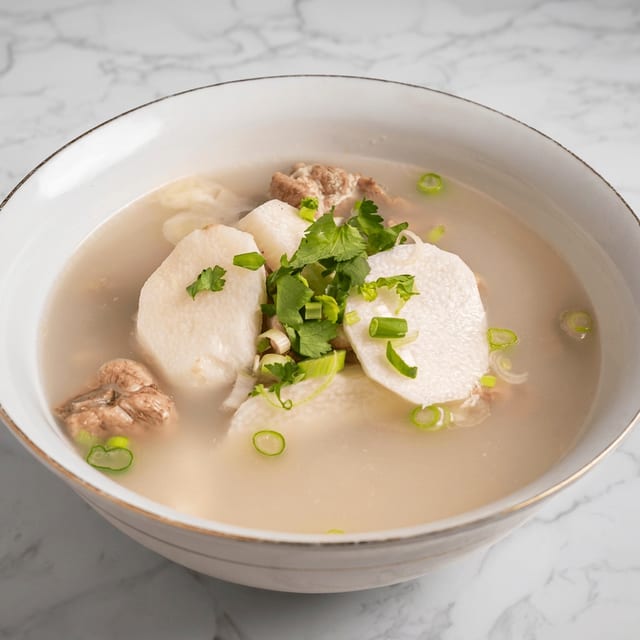 G24. Yam and Pork Rib Soup.