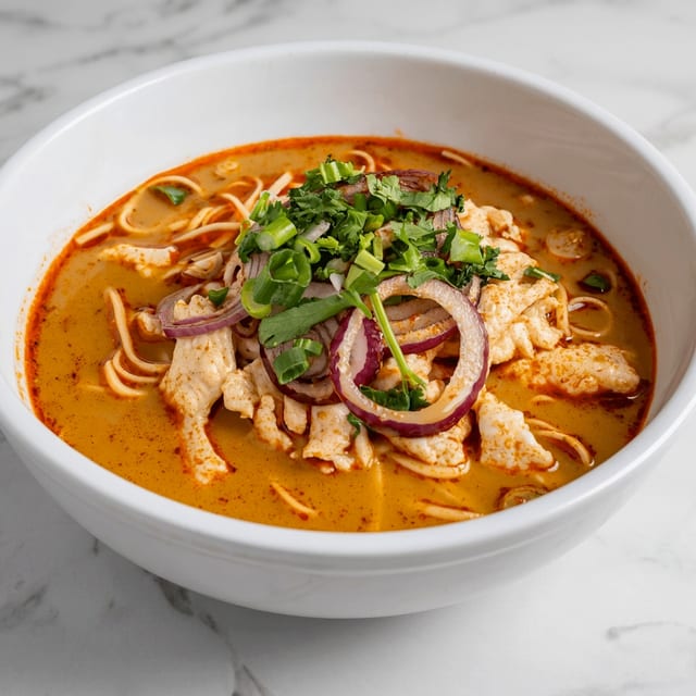 咖喱鸡汤面 / Curry Chicken Noodle Soup.