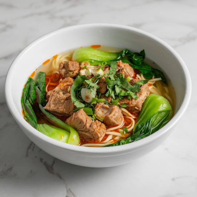 红烧排骨面 / Braised Pork Ribs Noodle Soup.